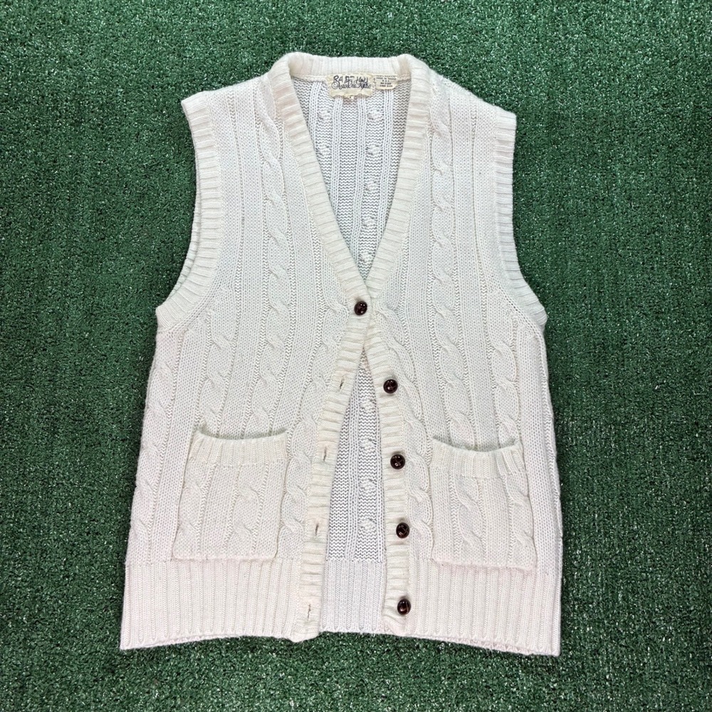 Vintage 80's Aston‎ One Petites Sweater Vest